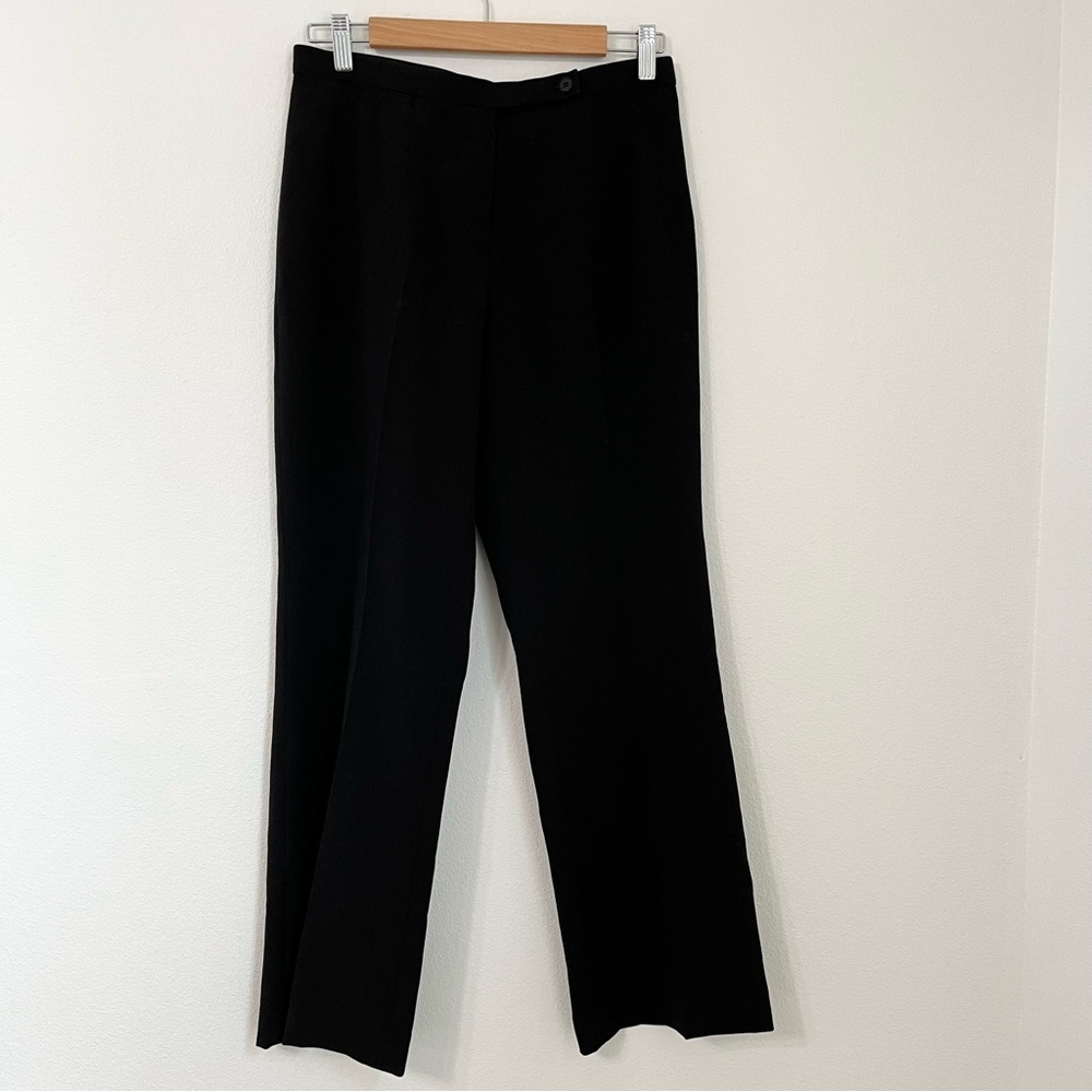 ST. JOHN Black Careerwear Streight Leg Women's Trousers Pants Size 2